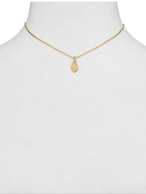 New!Quincy Gold Teardrop Pendant Necklace Luxury Chic Y2K Cottagecore Minimalist